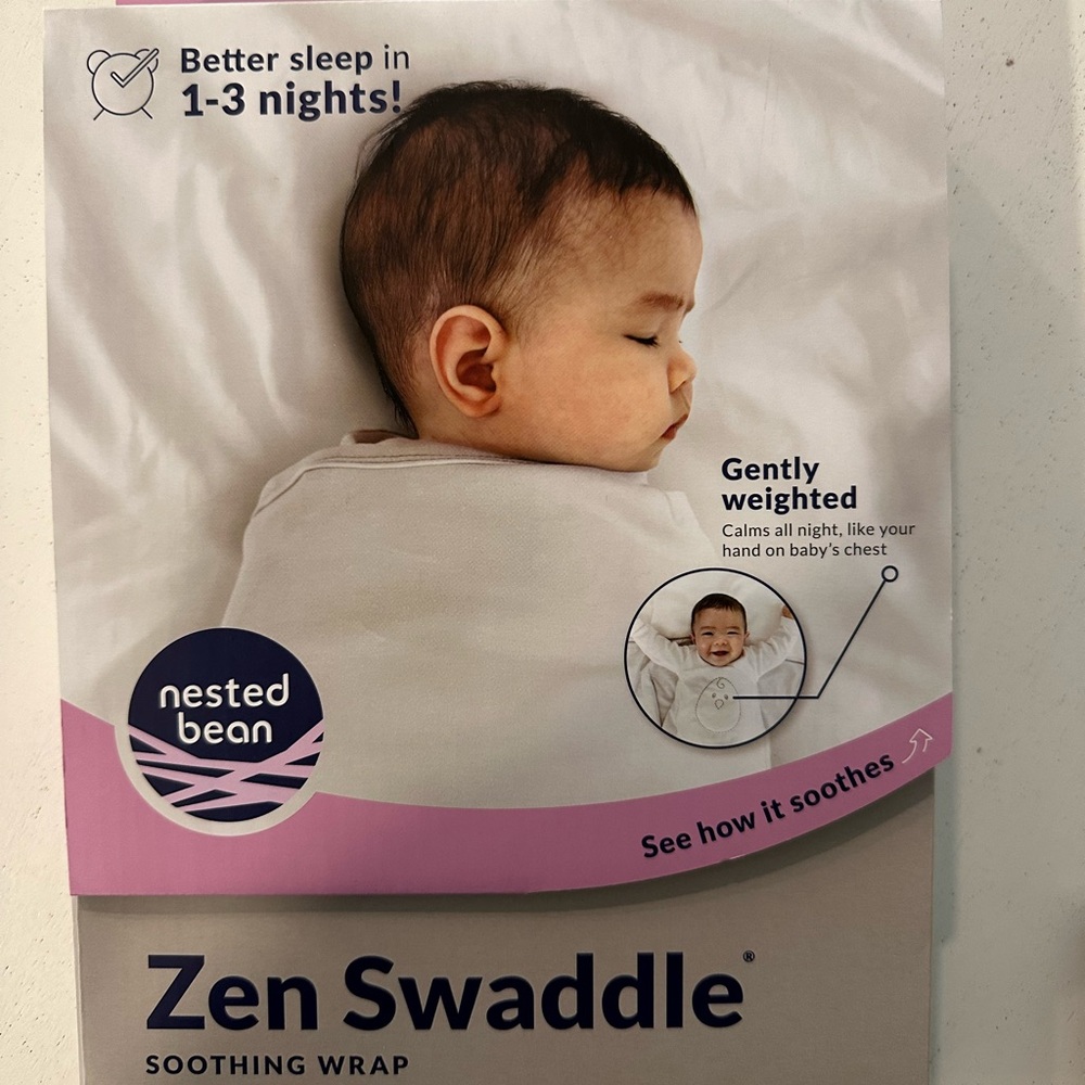 Nested Bean Zen Swaddle Stardust Pink